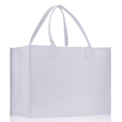 Customized Embroidered Name Tote Bag 100% Cotton Canvas and a Chic Personalized Tote Bag, Beach Bag, Market Bag, Bridesmaid Bag - White